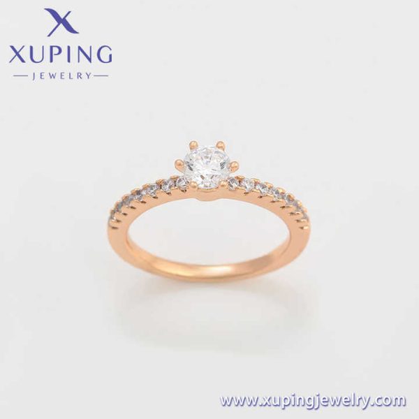 A00684589 Xuping Jewelry New Design Inlaid with Diamond All Over the Sky Star Proposal Engagement 18K Gold Ring