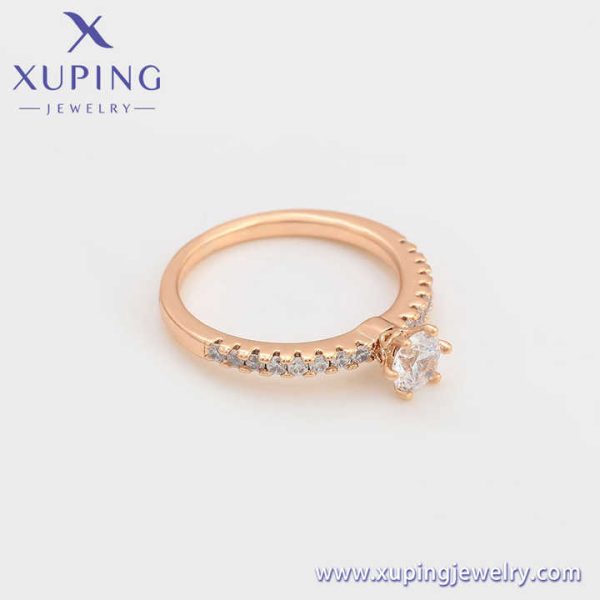 A00684589 Xuping Jewelry New Design Inlaid with Diamond All Over the Sky Star Proposal Engagement 18K Gold Ring
