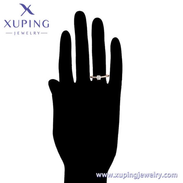 A00684589 Xuping Jewelry New Design Inlaid with Diamond All Over the Sky Star Proposal Engagement 18K Gold Ring