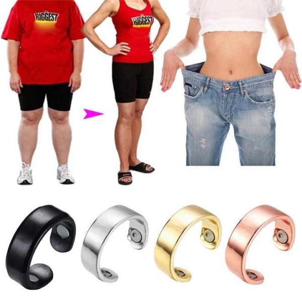 Healthy Diabetes Jewelry Ring Adjustable Energy Fashion Rose Gold Magnet Ring