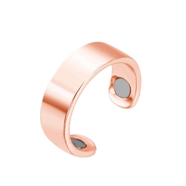 Healthy Diabetes Jewelry Ring Adjustable Energy Fashion Rose Gold Magnet Ring