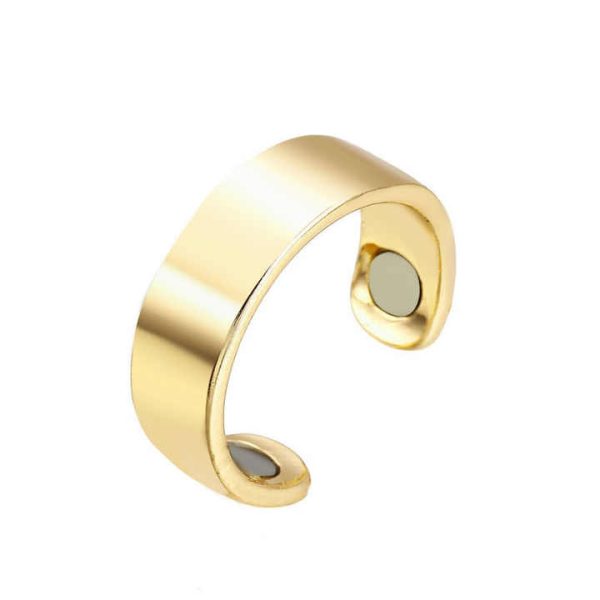 Healthy Diabetes Jewelry Ring Adjustable Energy Fashion Rose Gold Magnet Ring
