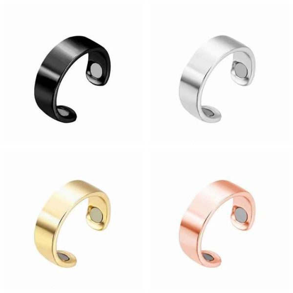 Healthy Diabetes Jewelry Ring Adjustable Energy Fashion Rose Gold Magnet Ring