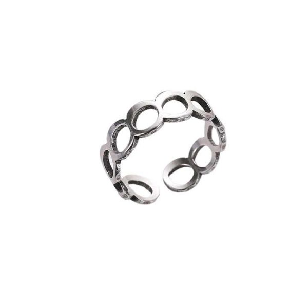 ywly Fashion Hot Selling Ring Fastness Design Style Woman and Men's Ring Simple Personality Adjustable Ring