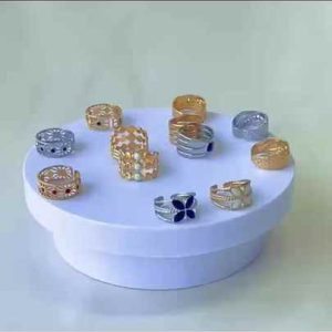 Adjustable Stainless Steel Ring for Women - Minimalist Gold Plated Drip Oil Design Jewelry