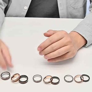 Trendy Rose Gold Plated Tungsten Wedding Band for Men and Women with Oak Wood Inlay and Comfort Fit