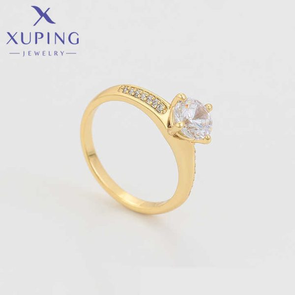 14R2342702 xuping Jewelry 14K Gold Color Elegant, Simple, Fashion Fashion Ring Synthetic Moissanite Rings Diamond Ring