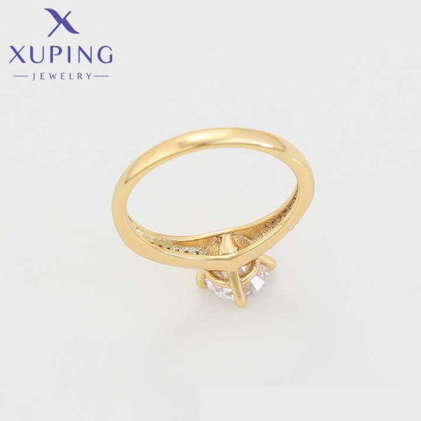 14R2342702 xuping Jewelry 14K Gold Color Elegant, Simple, Fashion Fashion Ring Synthetic Moissanite Rings Diamond Ring