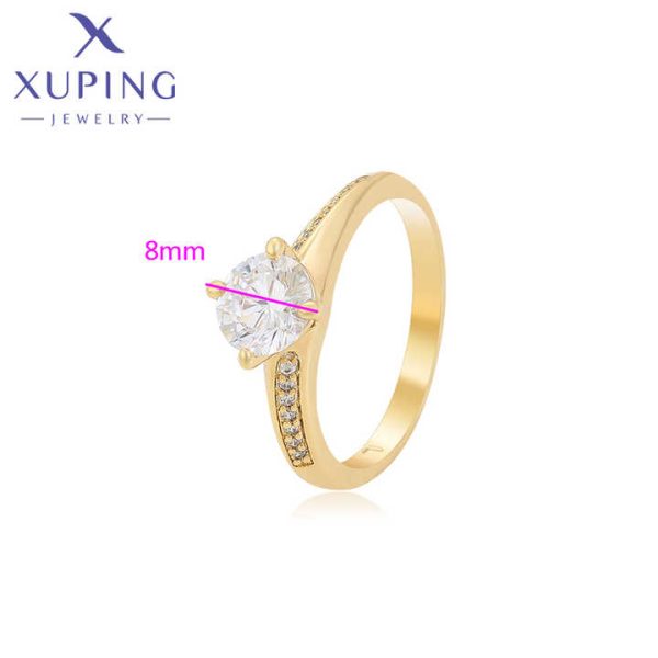 14R2342702 xuping Jewelry 14K Gold Color Elegant, Simple, Fashion Fashion Ring Synthetic Moissanite Rings Diamond Ring
