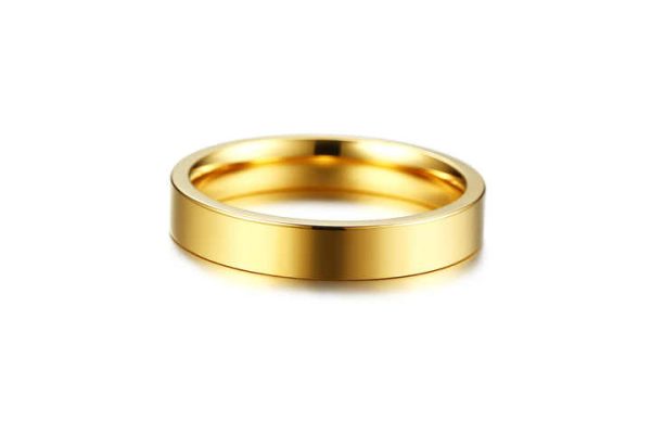 2025 New Simple Glossy Couple Ring Stainless Steel Jewelry Fashion Jewelry