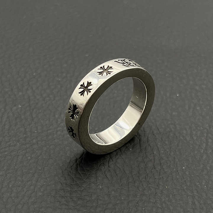 Wholesale Cross Sense of Advanced Vintage Punk Hiphop Retro Style Etrnal Ring Fashion Jewelry Rings for Men Woman Gothic Chrome