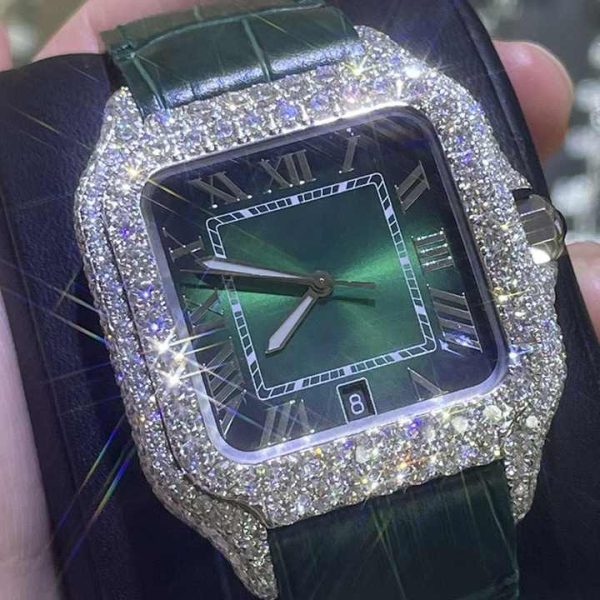 Wholesale Fine Hip Hop Watches Custom Hip Hop Diamond /Lab Diamond/Moissanite Watch Rapper Style Hip Hop Jewelry Watch