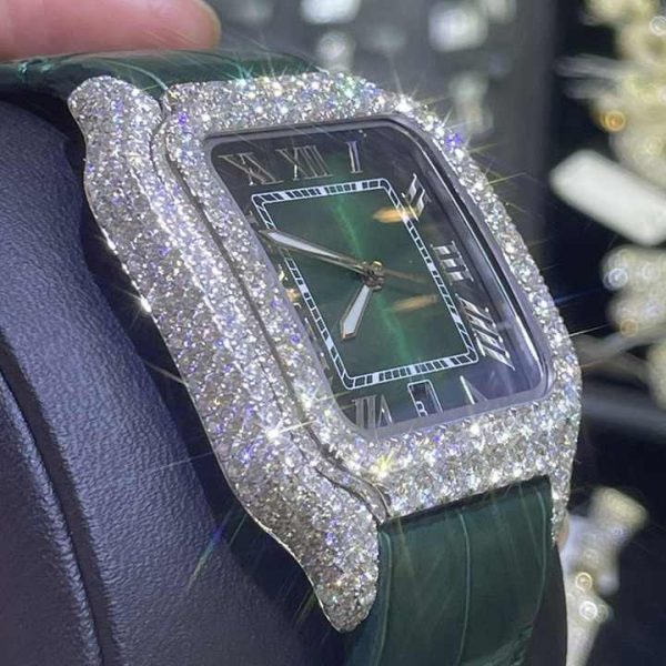 Wholesale Fine Hip Hop Watches Custom Hip Hop Diamond /Lab Diamond/Moissanite Watch Rapper Style Hip Hop Jewelry Watch