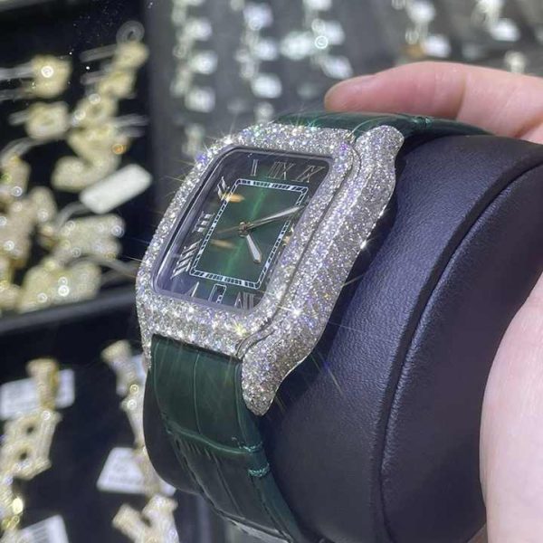 Wholesale Fine Hip Hop Watches Custom Hip Hop Diamond /Lab Diamond/Moissanite Watch Rapper Style Hip Hop Jewelry Watch