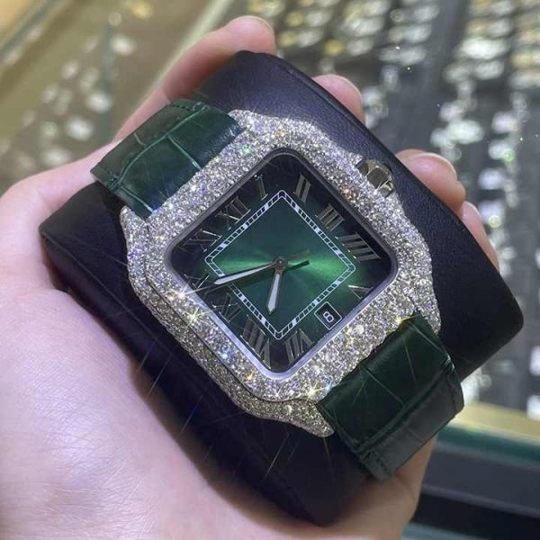 Wholesale Fine Hip Hop Watches Custom Hip Hop Diamond /Lab Diamond/Moissanite Watch Rapper Style Hip Hop Jewelry Watch