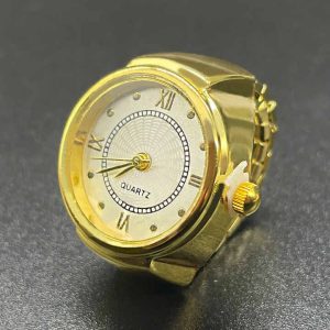 Free Size Luxury Rings Quartz Watches Men Women Couple Ring Watch Ladies Fashion Clock Relojes