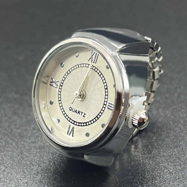 Free Size Luxury Rings Quartz Watches Men Women Couple Ring Watch Ladies Fashion Clock Relojes