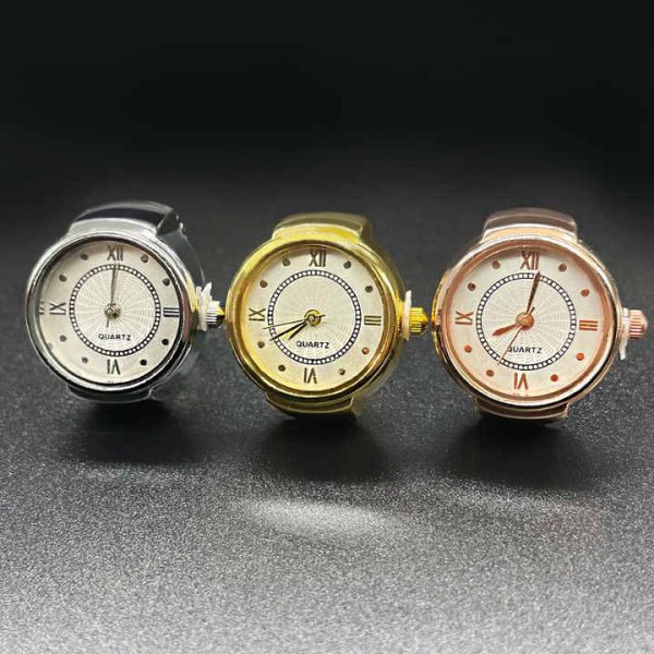 Free Size Luxury Rings Quartz Watches Men Women Couple Ring Watch Ladies Fashion Clock Relojes