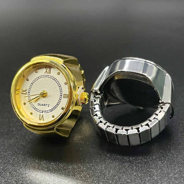 Free Size Luxury Rings Quartz Watches Men Women Couple Ring Watch Ladies Fashion Clock Relojes