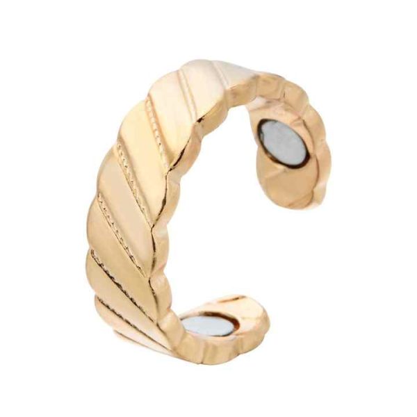 Explosive Creative Ring Magnetic Health Ring Rose Gold Magnet Open Ring Gold Silver