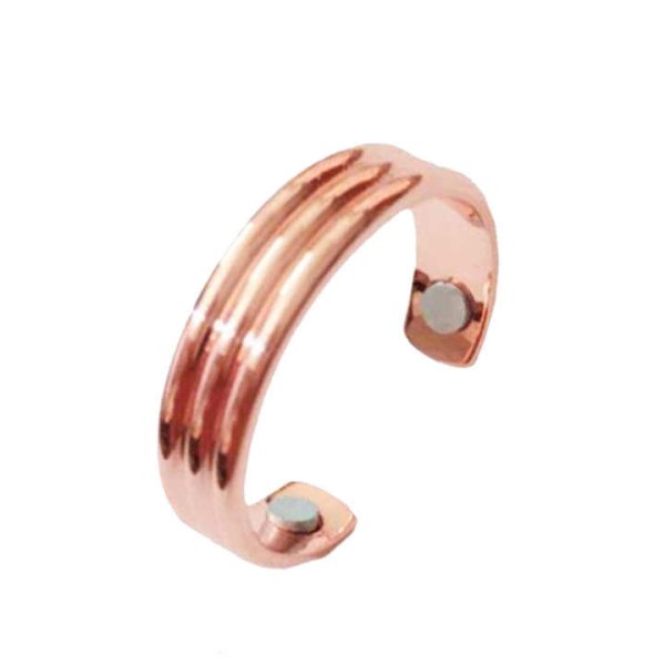 Explosive Creative Ring Magnetic Health Ring Rose Gold Magnet Open Ring Gold Silver