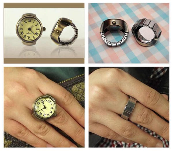 Luxury Brand Free Size Rings Quartz Watches Men Women Couple Ring Watch Ladies Fashion Clock Relojes