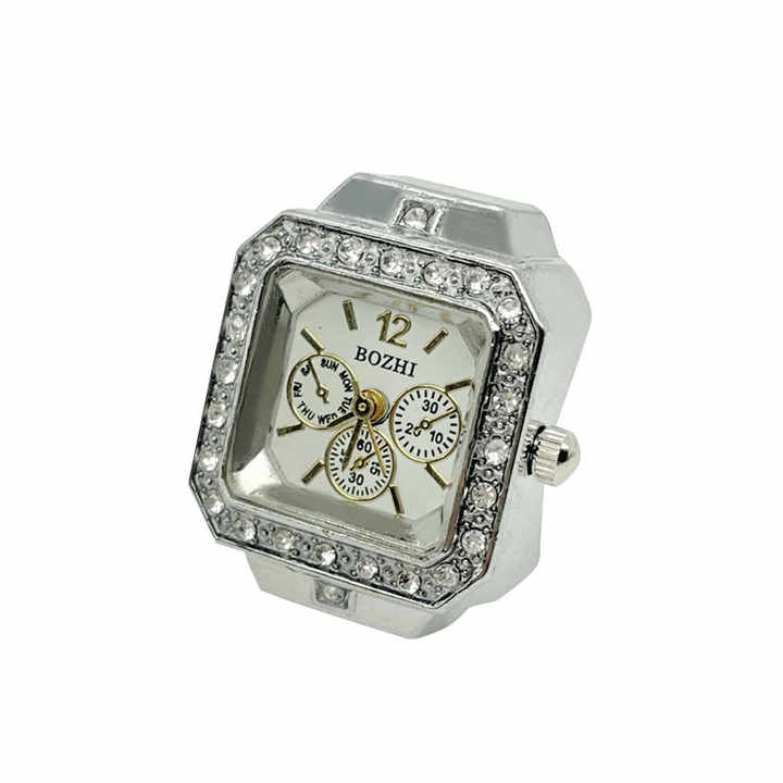 Luxury Brand Free Size Rings Quartz Watches Men Women Couple Ring Watch Ladies Fashion Clock Relojes