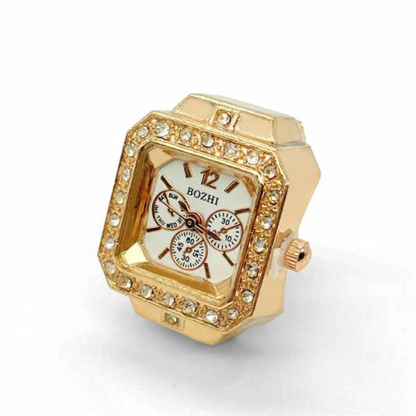 Luxury Brand Free Size Rings Quartz Watches Men Women Couple Ring Watch Ladies Fashion Clock Relojes