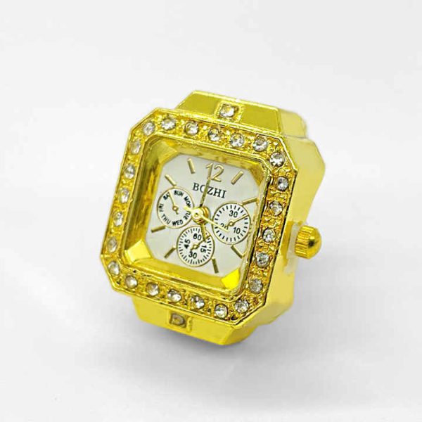 Luxury Brand Free Size Rings Quartz Watches Men Women Couple Ring Watch Ladies Fashion Clock Relojes