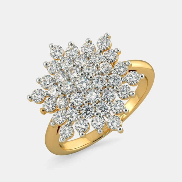 Unique Infinity Irish Knot Natural Diamond Luxury Ring 14K Vintage Wedding Bridal Scottish Viking Matching Ring's for Women