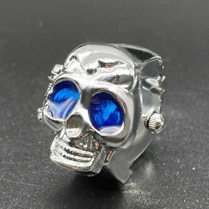 Free Size Luxury Skull Rings Quartz Watches Men Women Couple Ring Students Watch Ladies Fashion Clock Relojes