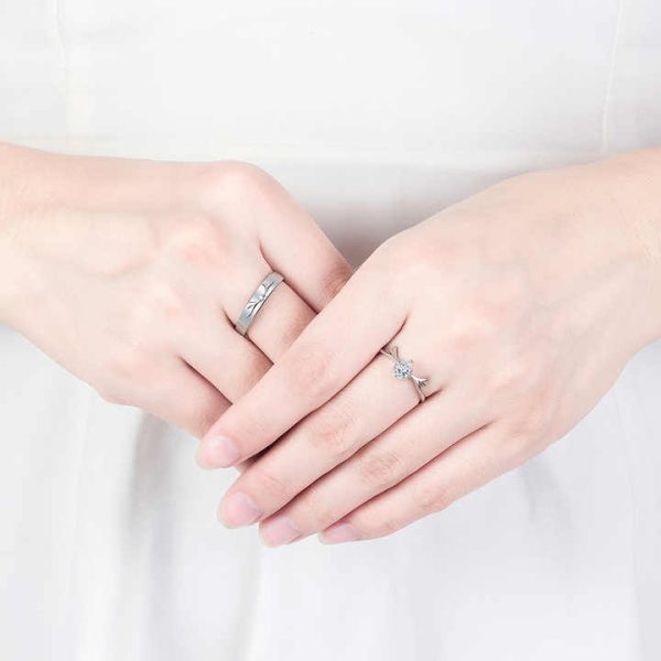 Antler Couple Rings for Men and Women with a Simple Personality for a Deer with Your Gift Jewelry
