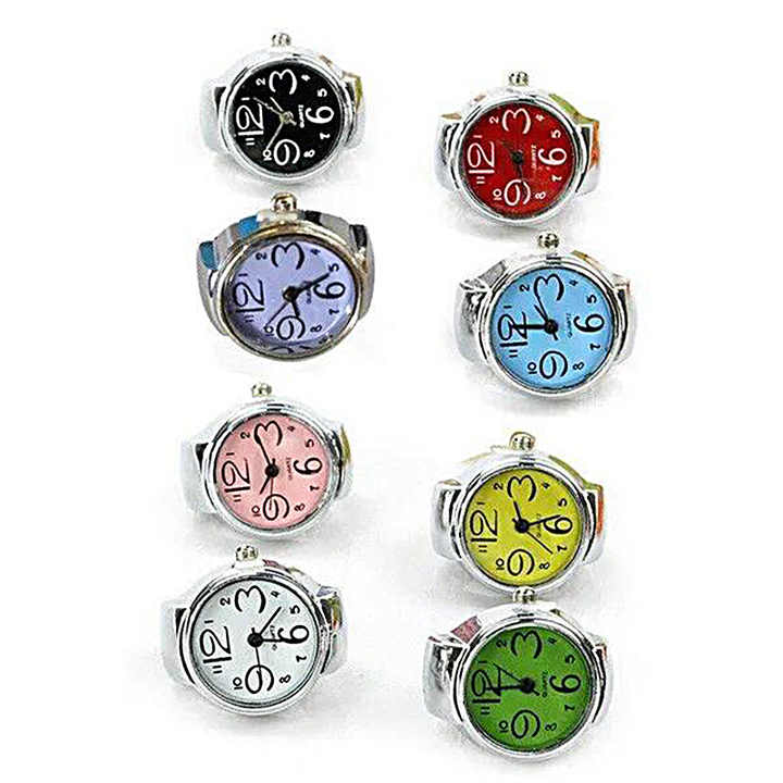 Ring Watches for Women Men Quartz Watch Dial Band-Ring Creative-Finger Watch