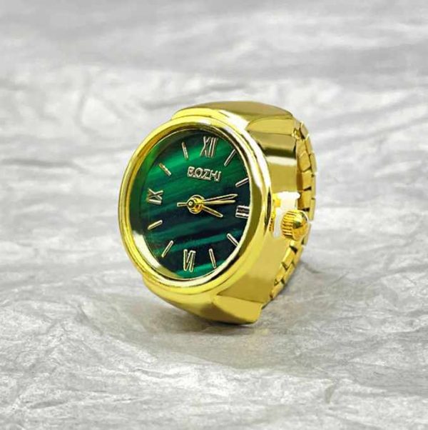 Wholesale Hot Finger Ring Watch Alloy Men Women Elasticity Mini Rings Watches