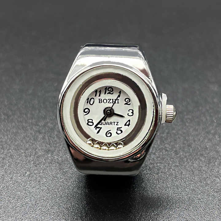 ODM Colorful Manufacturer Casual Elegant Stainless Steel Woman Quartz Ring Finger Watch