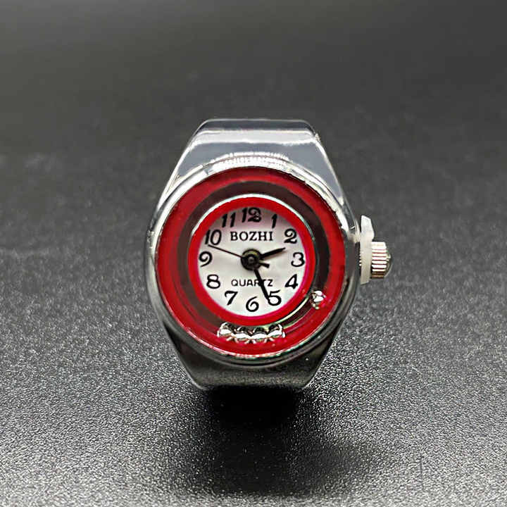 ODM Colorful Manufacturer Casual Elegant Stainless Steel Woman Quartz Ring Finger Watch