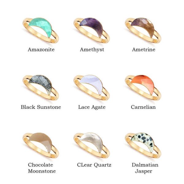 Labradorite Faceted Crescent Gemstone Ring Watches Wholesale 925 Sterling Silver Electroplated From India Christian Collection