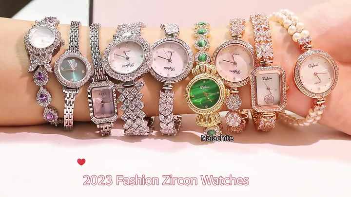 Classic Stainless Steel Women's Watch with Cubic Zirconia Gemstones and Channel Setting for Daily Wear