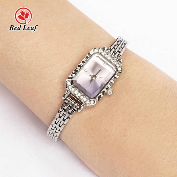 New Good Quality Smart Wrist Stainless Steel Watch Women's Cubic Zirconia Gemstone Watch for Daily Like