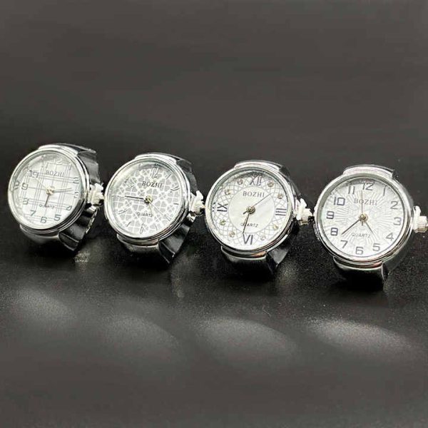 Wholesales Gold Plated Quartz Men Finger Ring Watch Unisex Jewelry Cool Boy Wrist Bands Smart Ring Watch