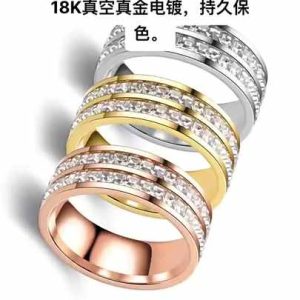 Stainless Steel Couple Ring with Bar Setting, Unisex Starry Design for Anniversary Gifts and Parties