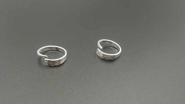 Bohemian Silver Plated Copper Open Adjustable Geometric Ring for Women Wedding Engagement Gift Jewelry