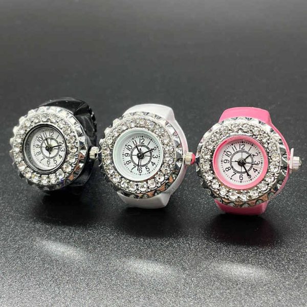 Ring Watches,New Wholesale Women Color Finger Diamond Ring Watches From China