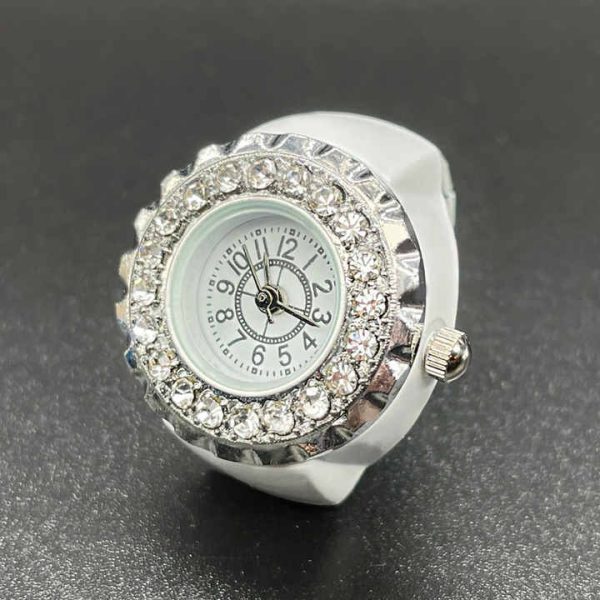 Ring Watches,New Wholesale Women Color Finger Diamond Ring Watches From China