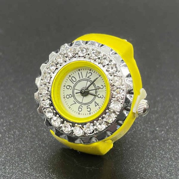 Ring Watches,New Wholesale Women Color Finger Diamond Ring Watches From China