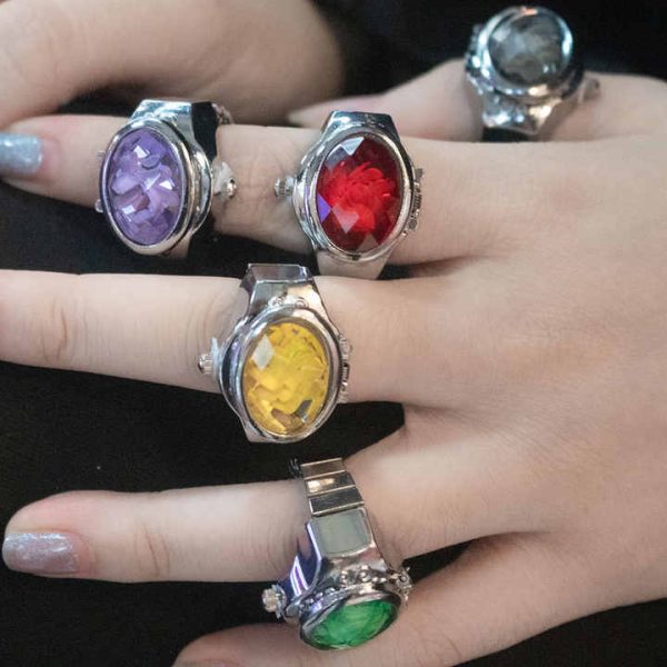 Hot Selling Gemstone Ring Watch Vintage Adjustable Rhinestone Quartz Watch Ring for Women Girls