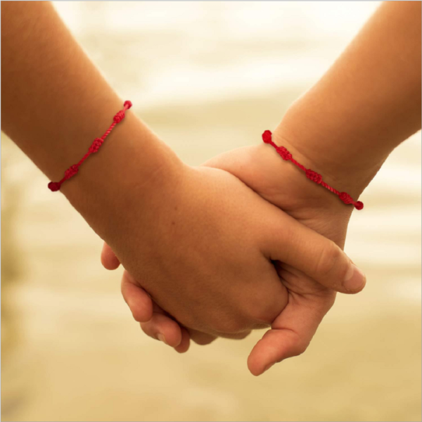Kabbalah Adjustable Good Lucky Red Rope Cord String Thread Braided Bracelet 7 Knots Hand Woven Red Bracelets Jewelry