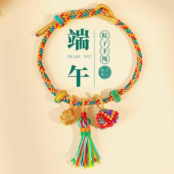 YL Handmade Five Color Thread Hand-Weaved Small Fashion Colorful Pearl Baby Rope Bracelet Exquisite Bracelet String Bracelets