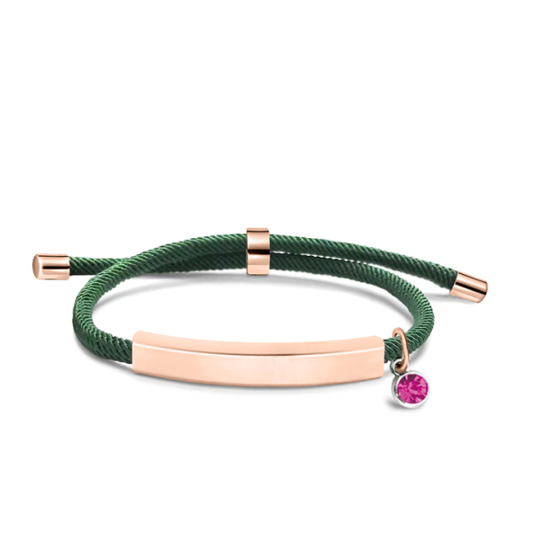 Custom Stainless Steel Adjustable Handmade Woven Braided String Bracelets Rhinestone Blank Bracelets for Men Women