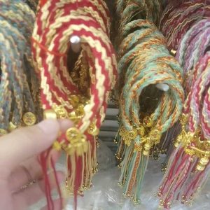 Adjustable Braided Rope Corn Knot Macrame Bracelet for Buddhist Tibetan Lucky Charm Jewelry